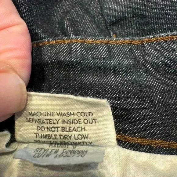 Eileen Fisher women’s jeans straight leg medium rise dark wash size 10 - Picture 6 of 10